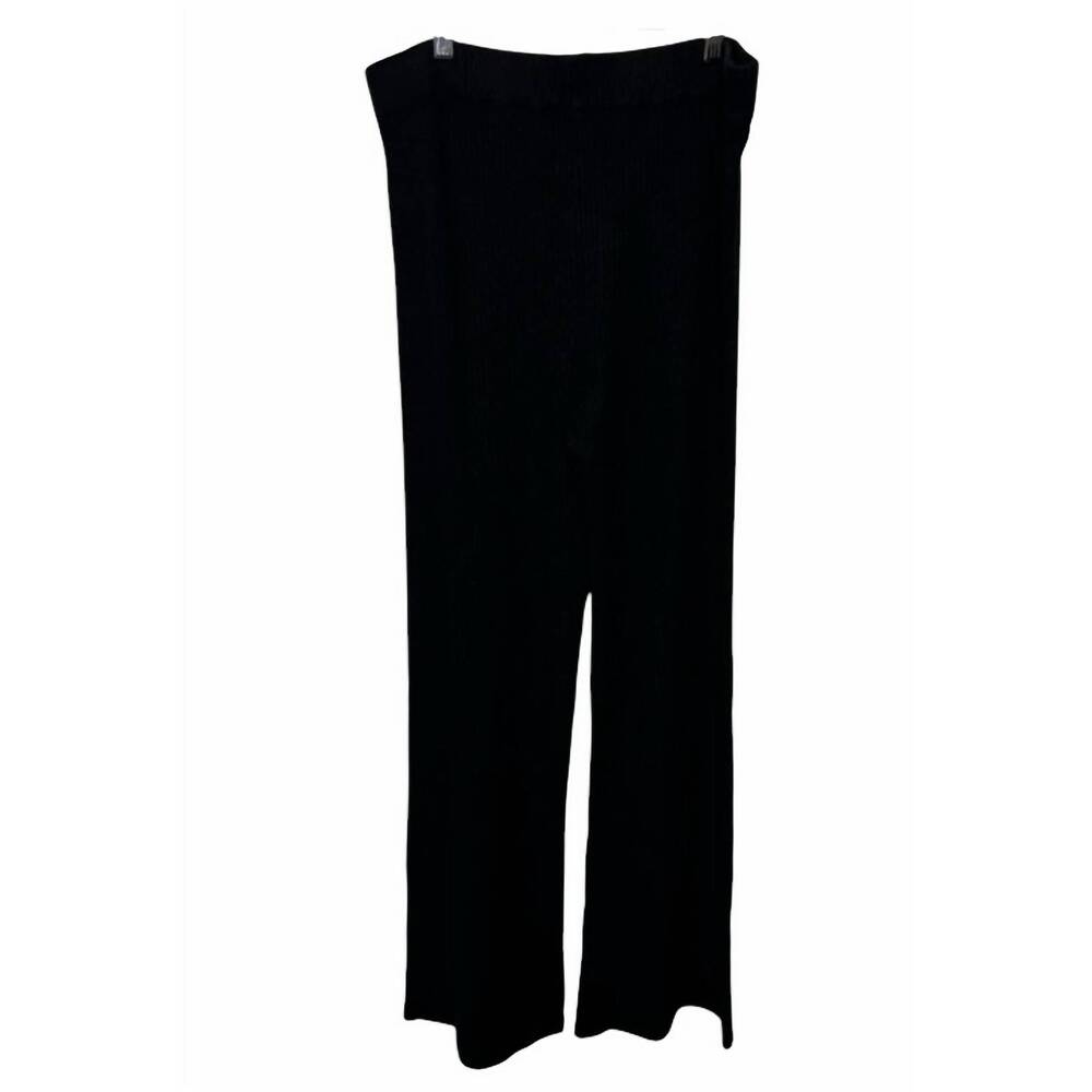 NEW SPRING + MERCER women's ribbed pull on pants in black